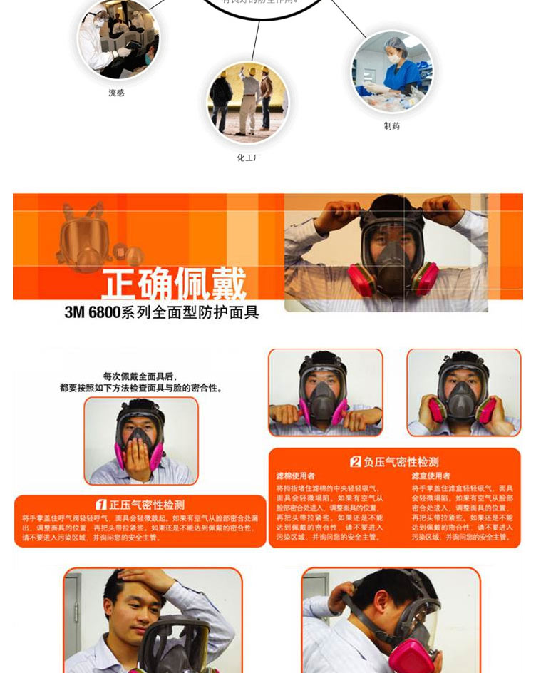 3M 6900雙濾盒防毒面罩